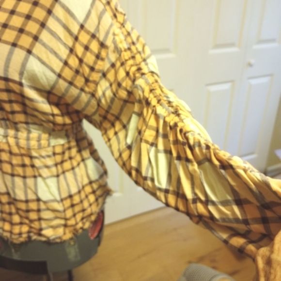 Free People, NWT, Retails $118; Peach Tree Combo Shirt, Boho - Picture 5 of 6